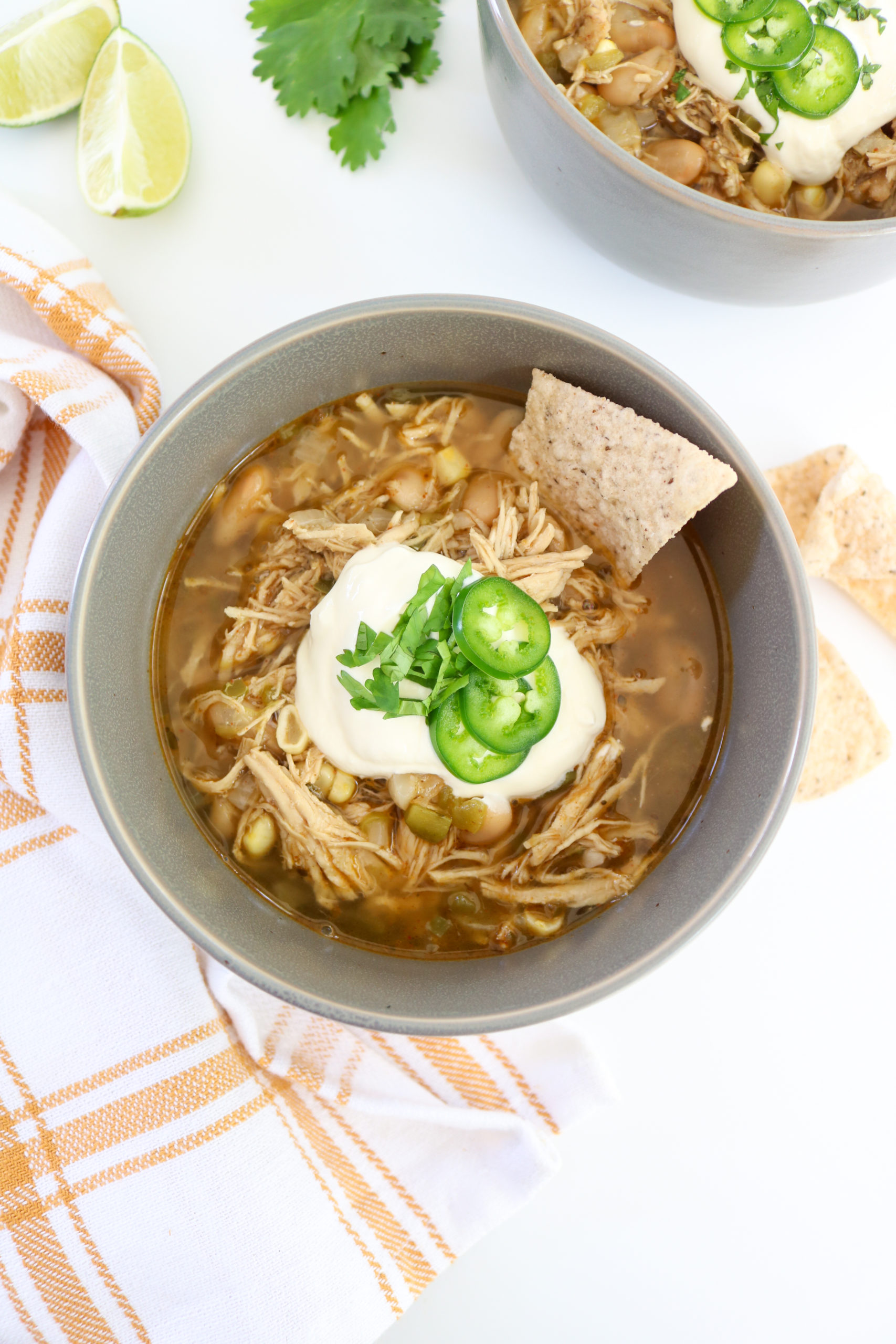White Chicken Chili (Instant Pot/Slow Cooker) - Healthy Mama Kris
