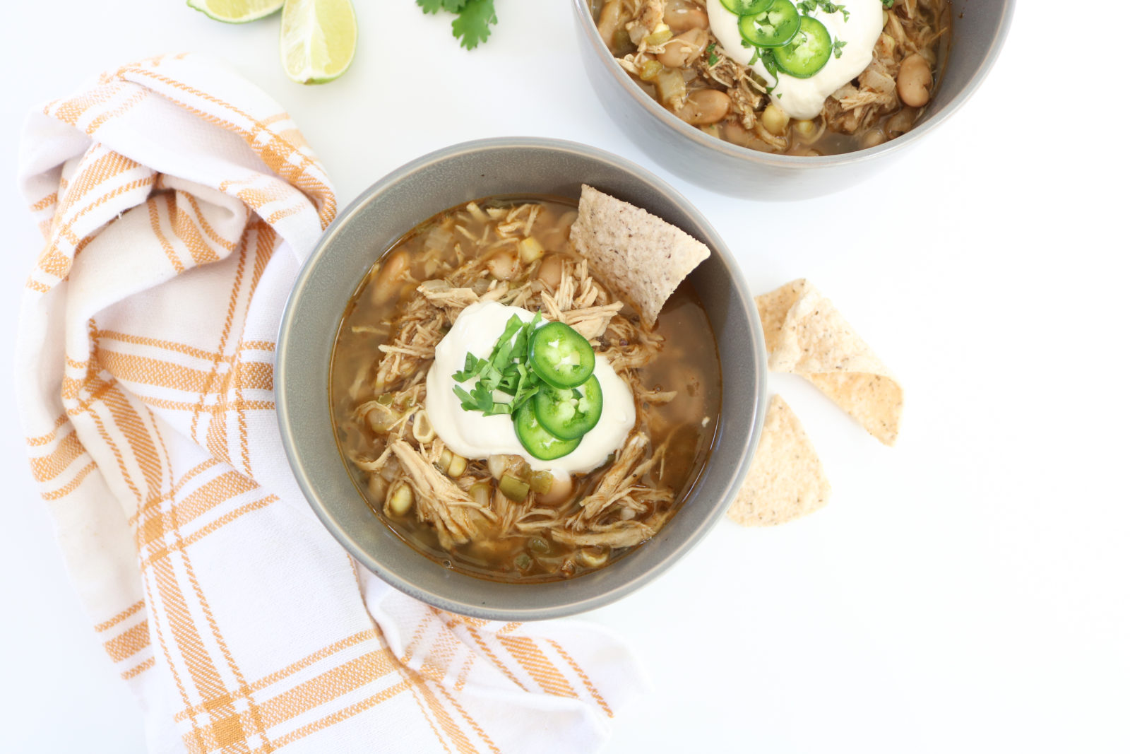 White Chicken Chili (Instant Pot/Slow Cooker) Healthy Mama Kris