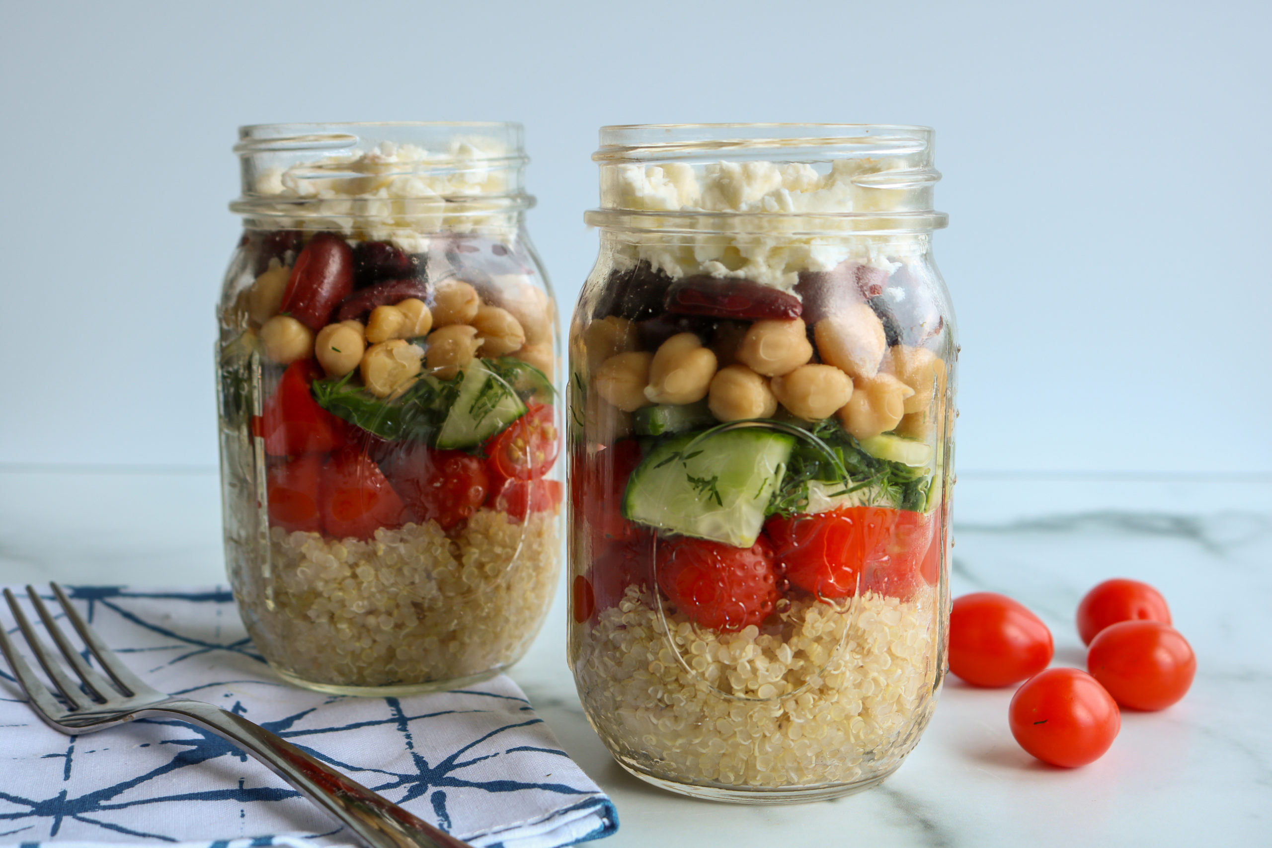 Mediterranean Salad Jars (V) — What's for Meal Prep