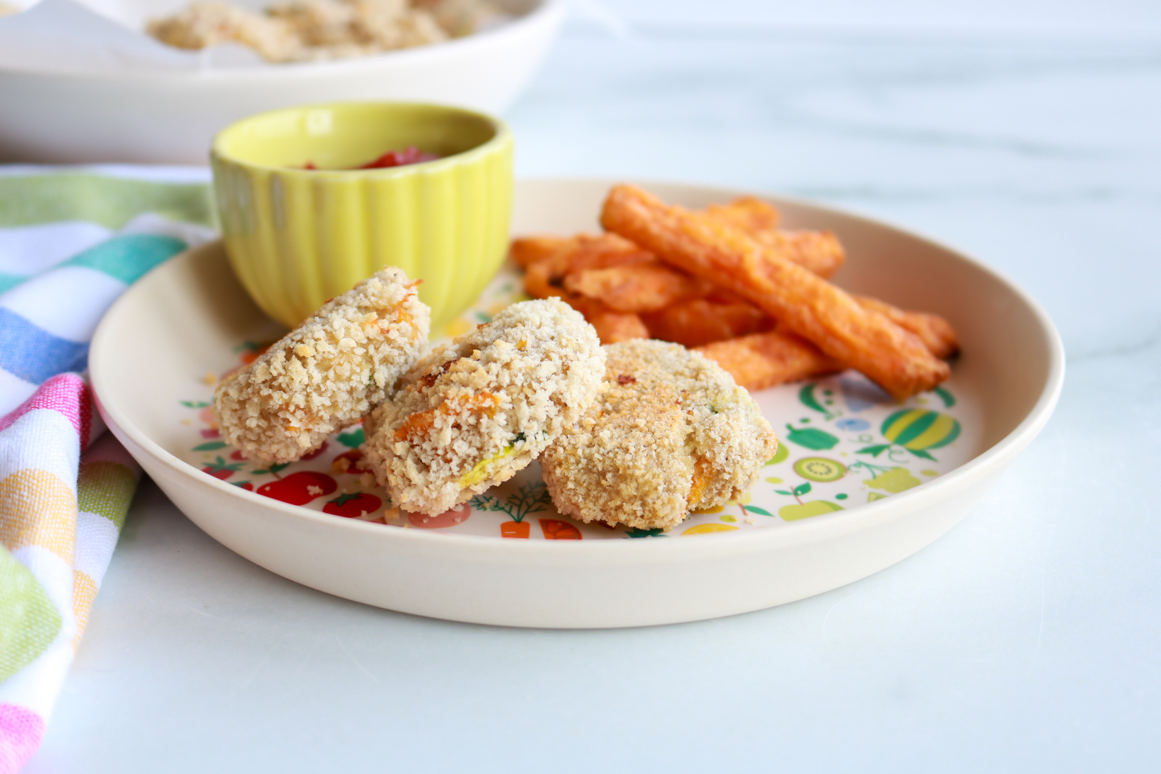 Healthy Chicken Nuggets with Veggies - MJ and Hungryman