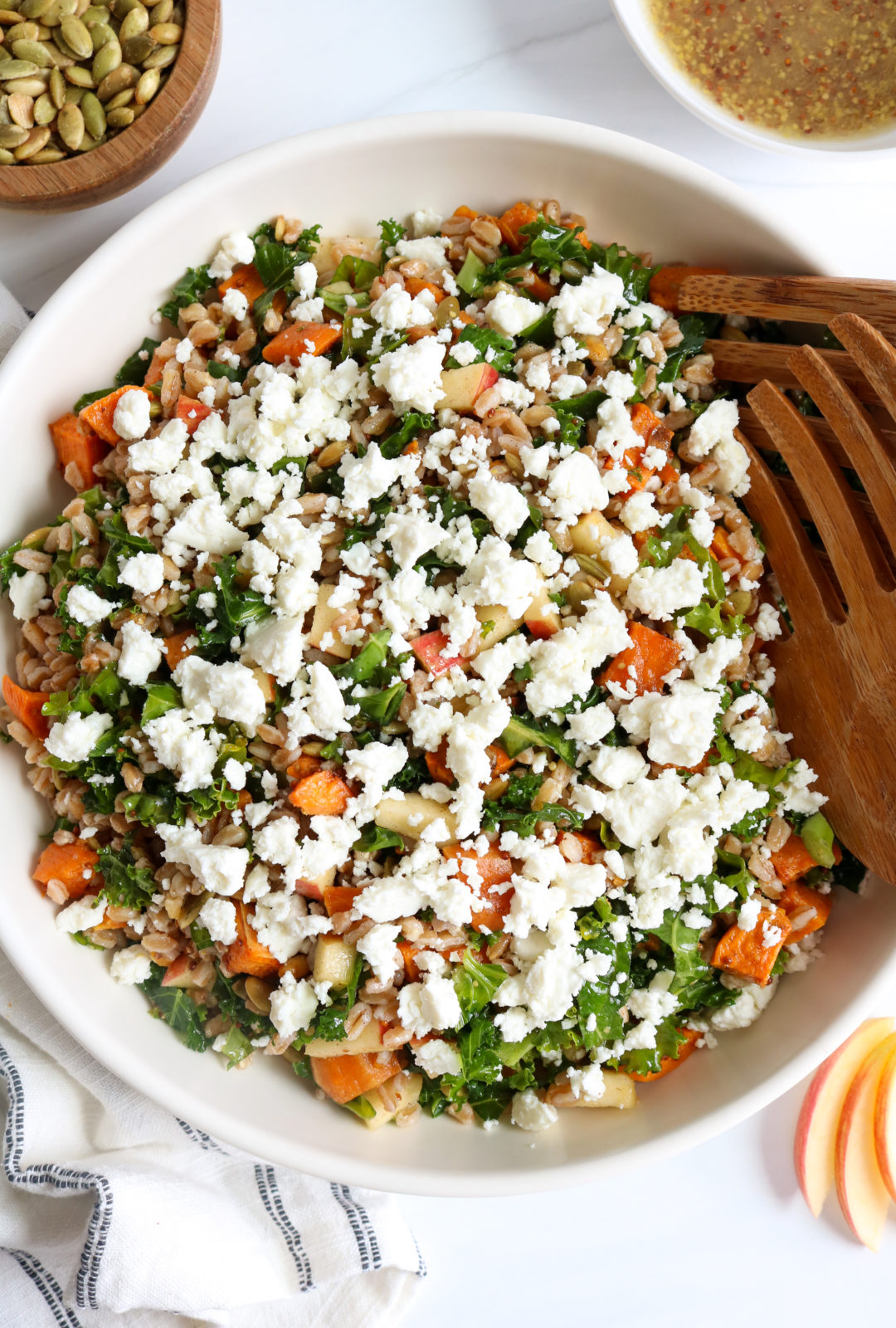 Almost Autumn Farro Salad Healthy Mama Kris