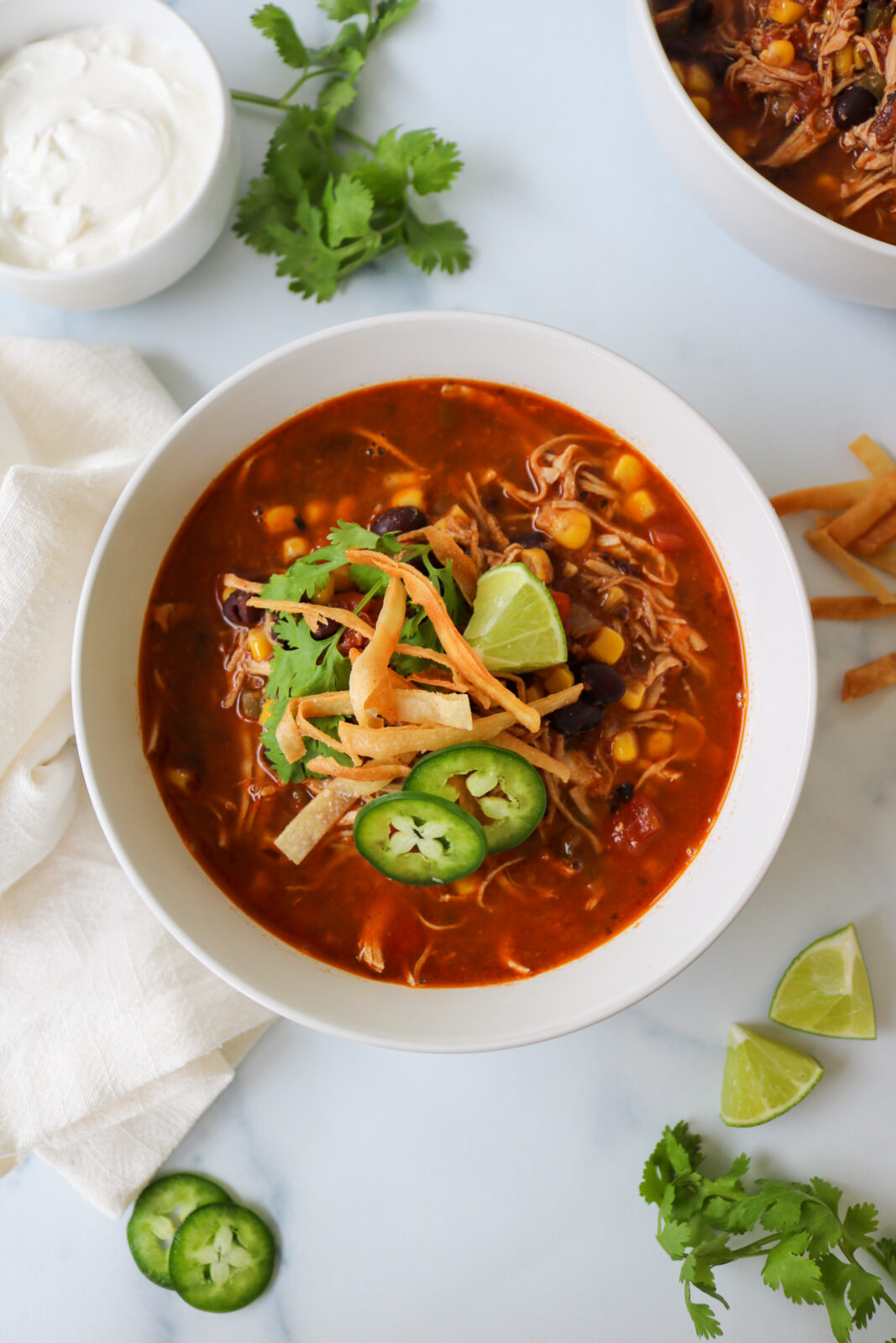 Chicken Tortilla Soup - Healthy Mama Kris