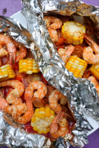 Shrimp Boil in Foil - Healthy Mama Kris